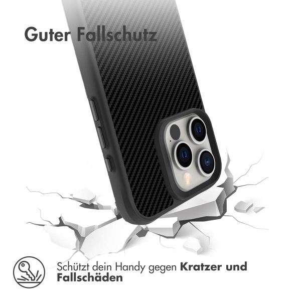 imoshion Rugged Hybrid Carbon Case für das Apple iPhone 16 Pro - Schwarz