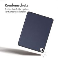 imoshion Trifold Klapphülle Apple iPad Pro 11 (2022 / 2021 / 2020 / 2018) - Dunkelblau
