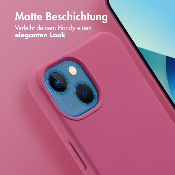 imoshion Color Backcover mit abnehmbarem Handykette und MagSafe Apple iPhone 13 - Raspberry