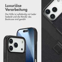 Accezz 2-in-1 Klapphülle aus Leder mit MagSafe Apple iPhone 17 Pro - Onyx Black