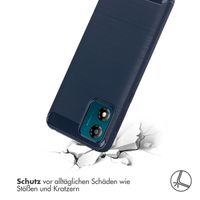 imoshion Brushed Back Cover Motorola Moto E13 - Dunkelblau