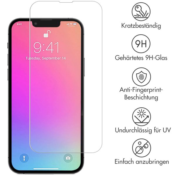 Selencia Screen Protector aus gehärtetem Glas Apple iPhone 13 / 13 Pro / 14 / 16e