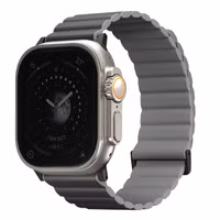 Uniq Revix Premium Edition doppelseitiges Armband für das  Apple Watch Series 1 t/m 11 / SE / Ultra (44/45/46/49 mm) - Charcoal / Ash Grey