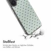 imoshion Design Hülle Apple iPhone 16 - Polka Dot Mintgroen