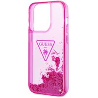 Guess Liquid Glitter Back Cover für das iPhone 14 Pro Max - Fuchsia