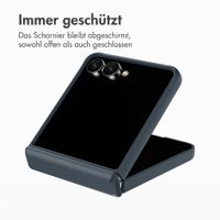Accezz Color Backcover mit MagSafe und Ringständer Samsung Galaxy Z Flip 8 - Dunkelblau