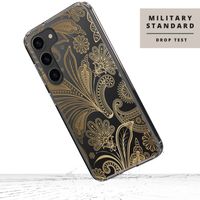 Selencia Zarya Fashion-Backcover mit zuverlässigem Schutz für das Samsung Galaxy S23 Plus - Paisley Gold