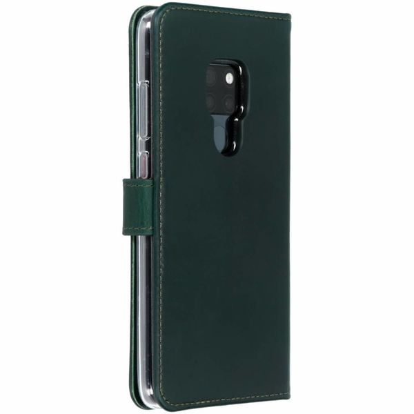 Selencia Echtleder Klapphülle für das Huawei Mate 20 - Grün