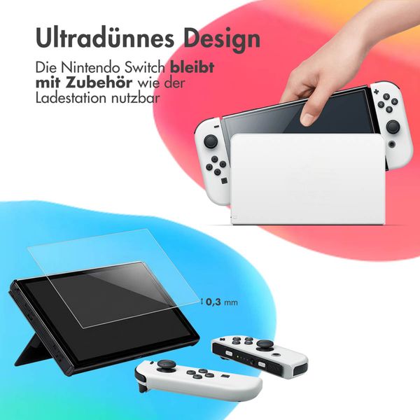 imoshion Screen Protector aus gehärtetem Glas Nintendo Switch OLED