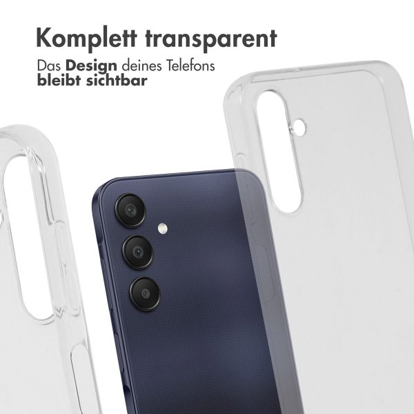 Accezz 100% recyceltes TPU Clear Cover für das Samsung Galaxy A25 (5G) - Transparent