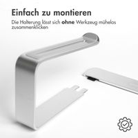 imoshion ﻿Aluminium-Laptophalter - Laptophalter - Schreibtisch - Universal - Silber