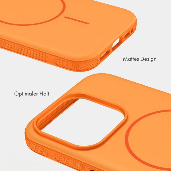 imoshion Color Backcover mit Thin MagSafe Ring Apple iPhone 15 Pro - Orange