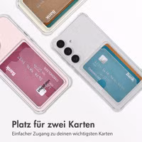 imoshion Soft Case Back Cover mit Kartenhalter Samsung Galaxy S25 Plus - Transparent