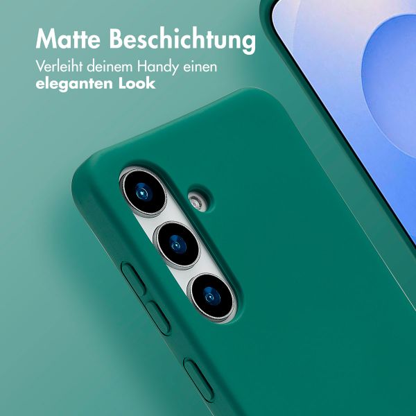 imoshion Color Backcover mit abnehmbarem Handykette und MagSafe Samsung Galaxy S24 / S25 - Dunkelgrün