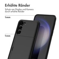 imoshion Backcover mit Kartenfach Samsung Galaxy S23 Plus - Schwarz