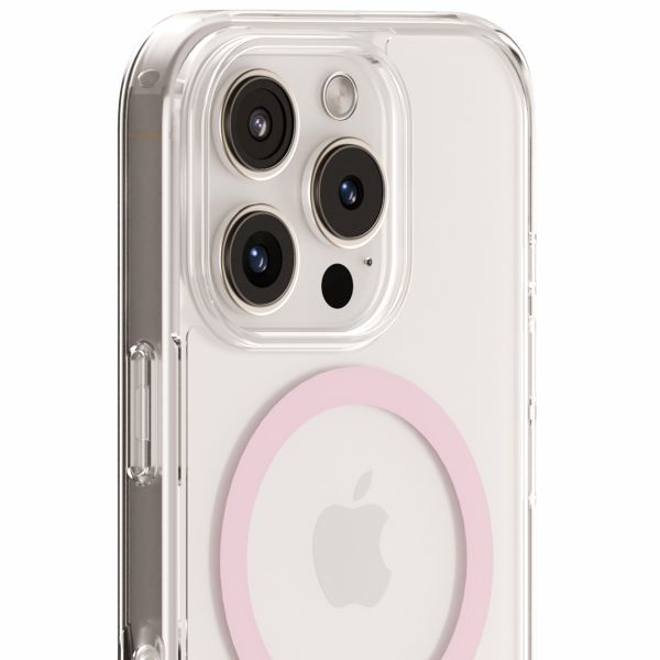 Holdit MagSafe Case für Apple iPhone 16 Pro - Transparent / Pink
