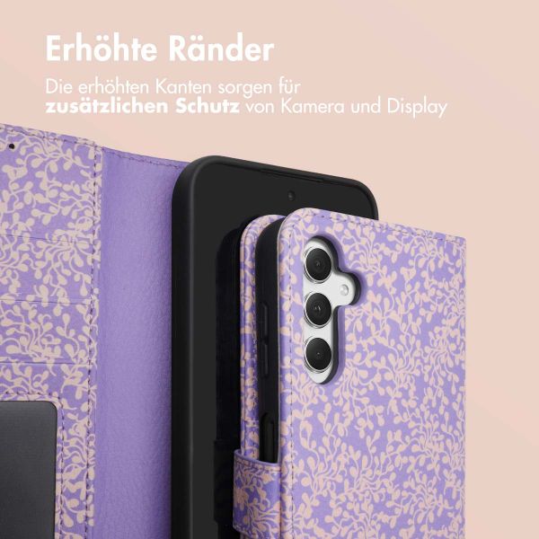 imoshion ﻿Design Klapphülle für das Samsung Galaxy A54 (5G) - Purple White Flowers