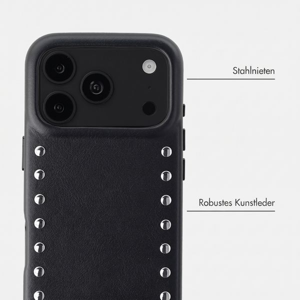 Selencia Studs Backcover mit MagSafe Apple iPhone 18 Pro Max / 17 Pro Max - Velvet Black