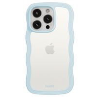 Holdit Wavy Case für das iPhone 15 Pro Max - Mineral Blue