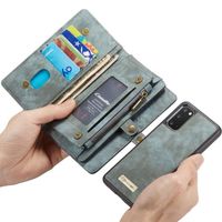 CaseMe Luxuriöse 2-in-1-Portemonnaie-Klapphülle Leder Samsung Galaxy S20