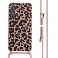 imoshion SilikonHülle design mit Band Samsung Galaxy A54 (5G) - Animal Pink