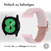 imoshion Elastisches Nylonarmband -   Universelle 20 mm Anschluss - Rosa