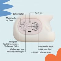 imoshion Kids Schlaftrainer - Nachtlicht mit Lautsprecher - Kinderwecker - Unicorn