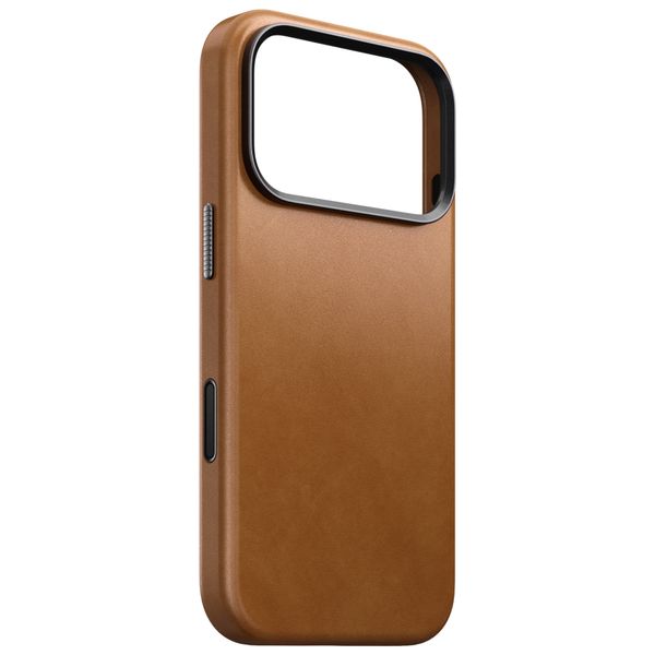 Nomad Traditional Leather Backcover mit MagSafe Apple iPhone 18 Pro / 17 Pro - English Tan