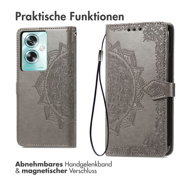 imoshion Mandala Klapphülle Oppo A79 - Grau