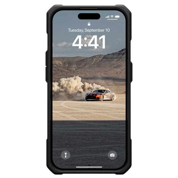 UAG Monarch Backcover für das iPhone 15 Pro - Kevlar Black