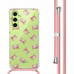 imoshion Design Hülle mit Band Samsung Galaxy A34 (5G) - Crab Watercolor