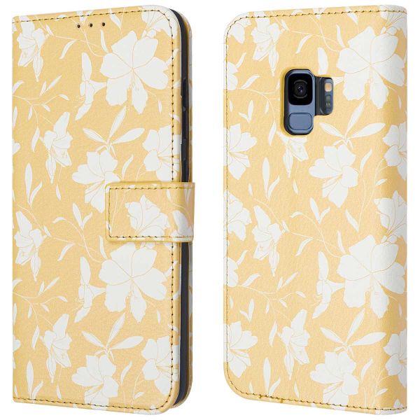 imoshion ﻿Design Klapphülle für das Samsung Galaxy S9 - Yellow Flowers