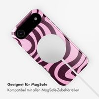 Selencia Vivid Rückabdeckung mit MagSafe Apple iPhone Air - Wavy Swirl Pink Plum