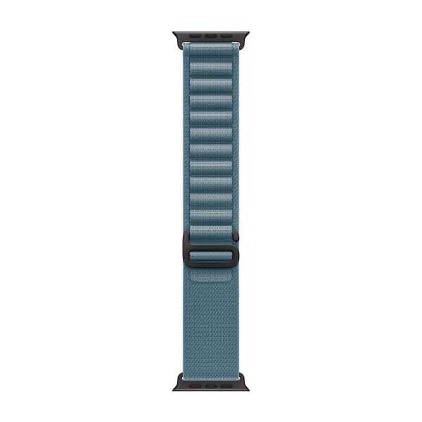 Apple Alpine Loop Armband für  Apple Watch Series 1 - 11 / SE / Ultra (44/45/46/49 mm) - Größe L - Light Blue / Black Titanium