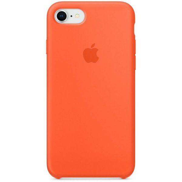 Apple Silikon-Case Spicy Orange für das Apple iPhone SE (2022 / 2020) / 8 / 7