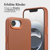 Accezz 2-in-1 Klapphülle aus Leder mit MagSafe Apple iPhone 16e - Sienna Brown