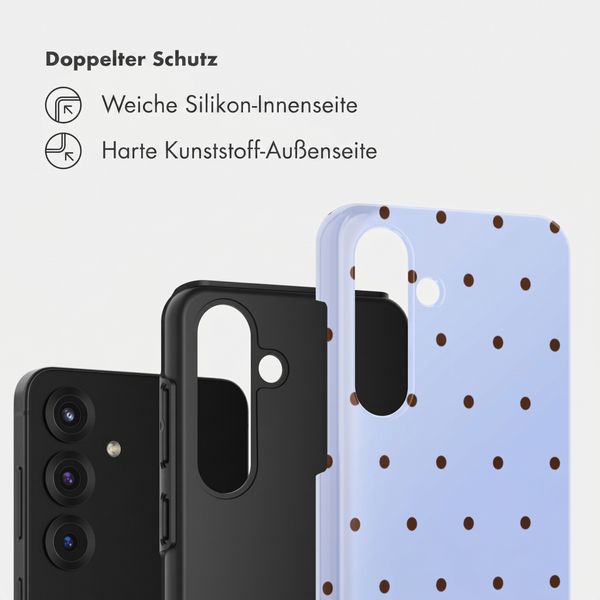 Selencia Vivid Back Cover Samsung Galaxy S25 - Happy Dots Digital Sky