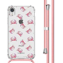 imoshion Design Hülle mit Band Apple iPhone Xr - Crab Watercolor