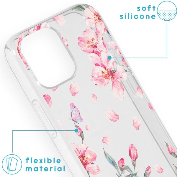 imoshion Design Hülle Apple iPhone 13 Mini - Blossom Watercolor