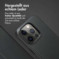 Accezz 2-in-1 Klapphülle aus Leder mit MagSafe iPhone 14 Pro - Onyx Black