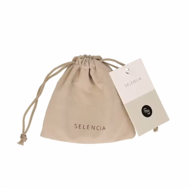 Selencia Handgelenkband mit Natursteinen - Pearl White