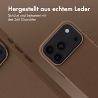 Accezz MagSafe Leather Backcover Apple iPhone 18 Pro / 17 Pro - Kaffeebraun