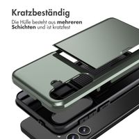 imoshion Backcover mit Kartenfach für das Samsung Galaxy S24 Plus - Dunkelgrün