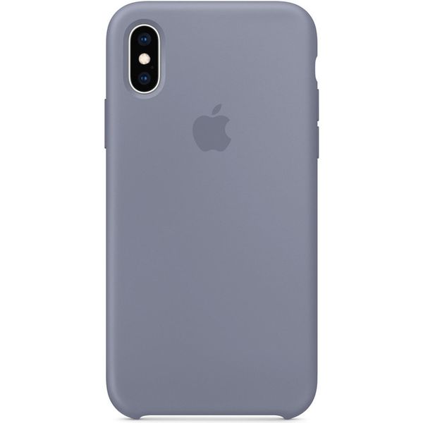Apple Silikon-Case Lavender Gray für das Apple iPhone Xs / X