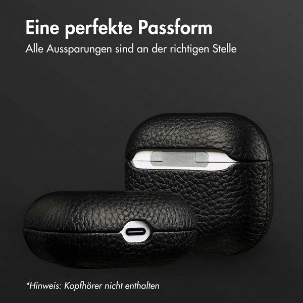 Accezz Echtleder Case  Apple Airpods 3 - Schwarz