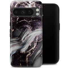 Selencia Vivid Tough Back Cover für das Google Pixel 8 Pro - Chic Marble Black