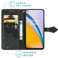 imoshion Mandala Klapphülle für das OnePlus Nord 2 - Schwarz