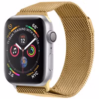 imoshion Magnetisches Milanaise Armband für Apple Watch | 44/45/46/49 mm - Gold