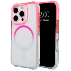 Selencia Gradient MagSafe Back Cover Apple iPhone 16 Pro - Rosa / Blau