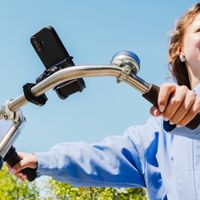 imoshion Aluminium Fahrrad-Handyhalterung - 360° drehbar - Leichtgewicht - Universell - Schwarz